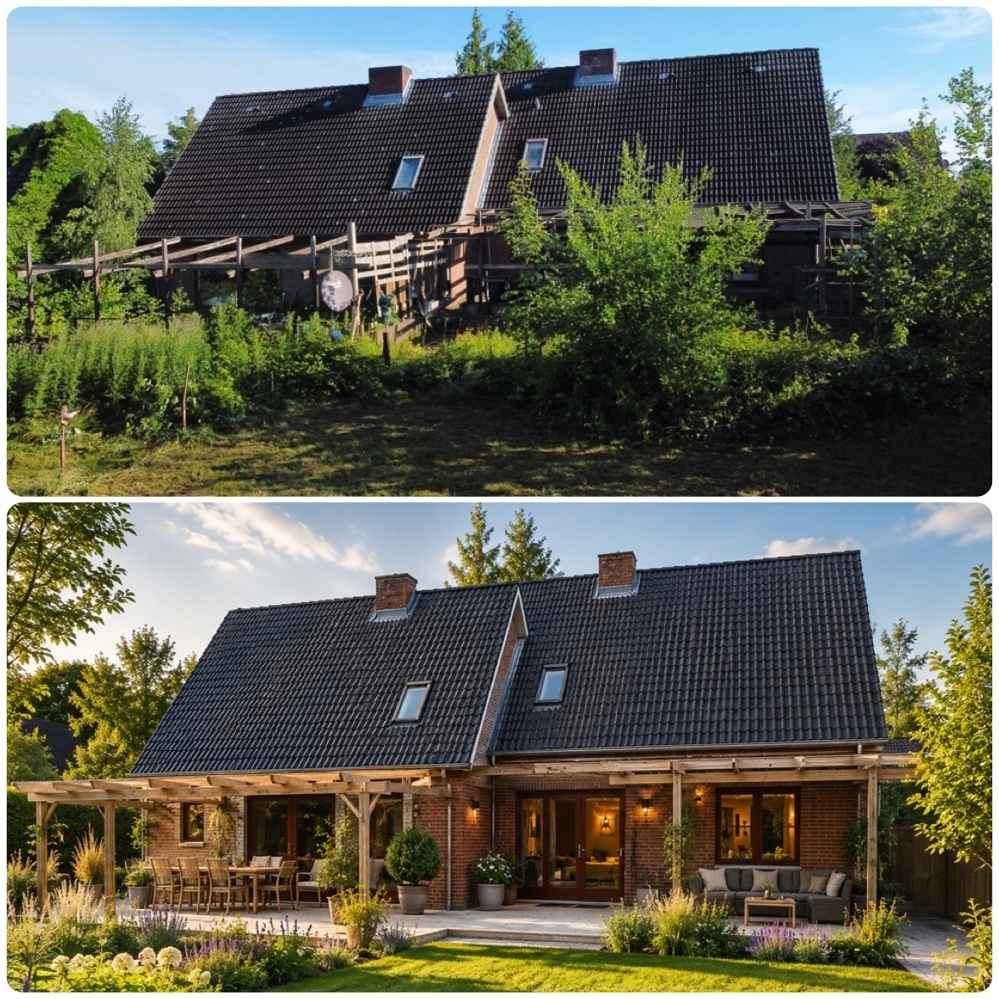 Doppelhaus mit großem Gestaltungspotenzial – Rohbau & Modernisierung nach Ihren Wünschen
