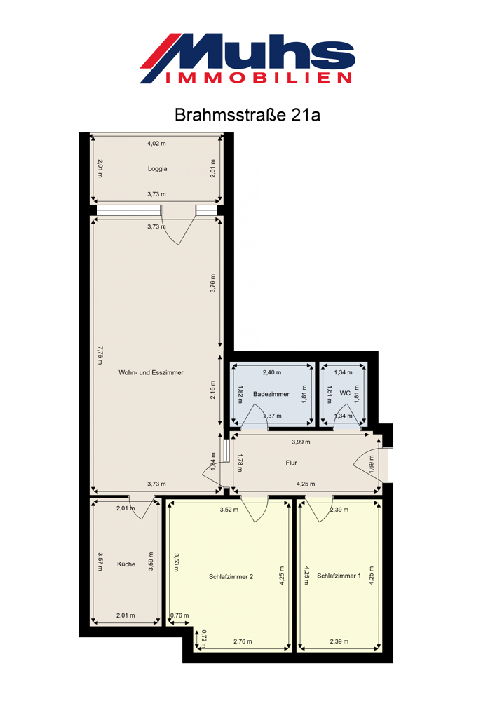 Brahmsstraße 21a - 1. Etage